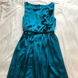 Maurices Knee Length Teal Dress XS